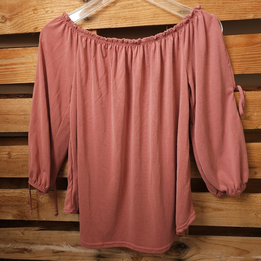 New Lavender Field Dusty Pink Top